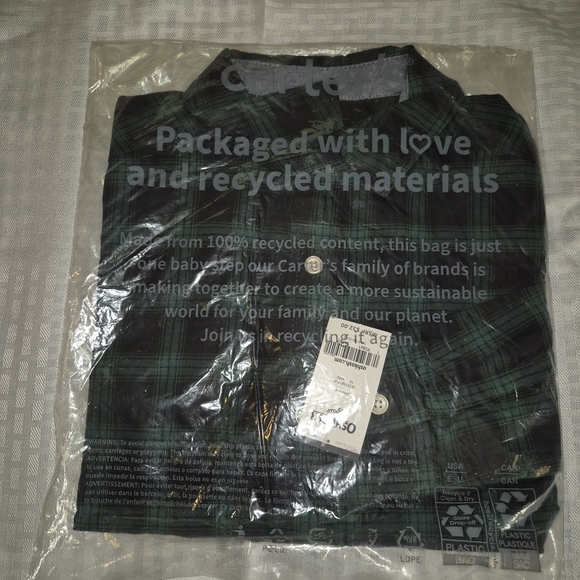 OshKosh B'gosh Other - OshKosh B'gosh Green Plaid Button Down Shirt